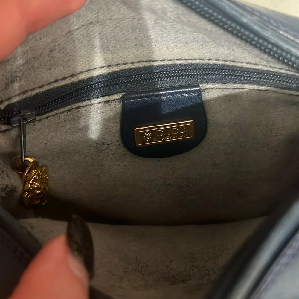 Gucci Vintage Small Flower Pattern Canvas Shoulder bag japan exclusive - Picture 8 of 10